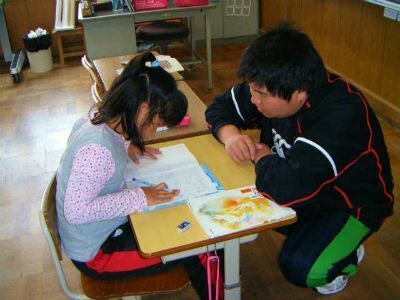 奥戸小学校の授業の様子